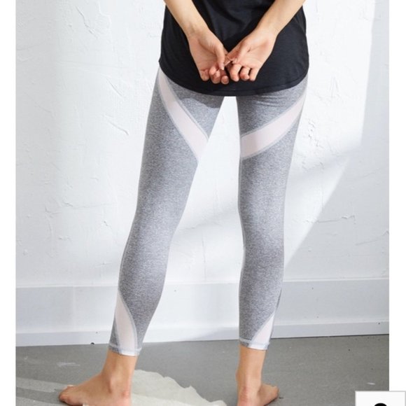 NWOT Aerie Black Mesh High Waist Leggings XS - Picture 7 of 7